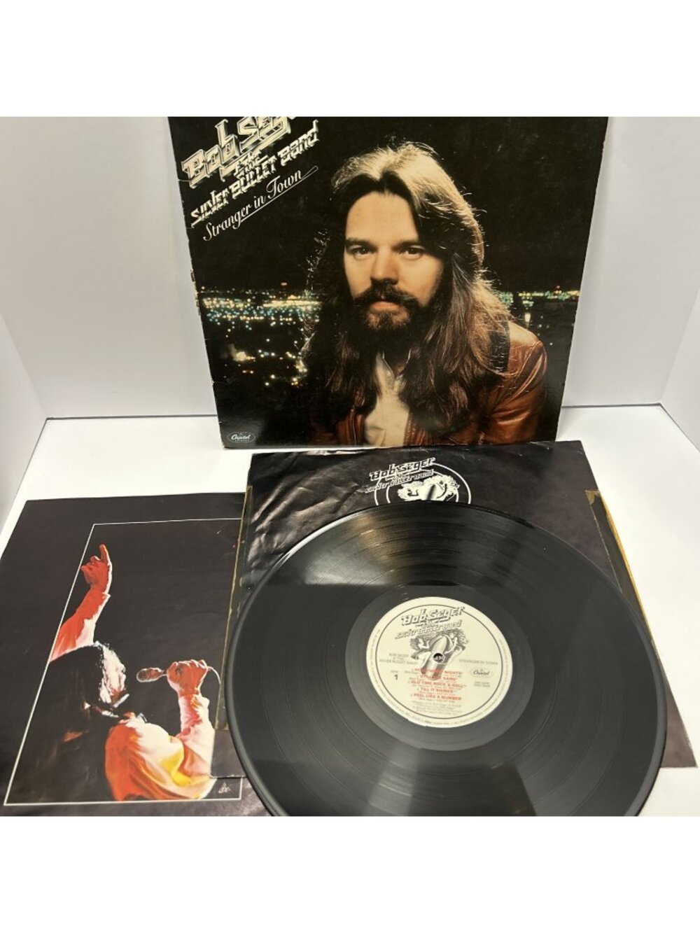 Bob Seger and The Silver Bullet Band Stranger in Town LP Capitol EX/VG+